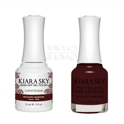 KIARA SKY GEL Riyalistic Maroon G545 - Gel Polish