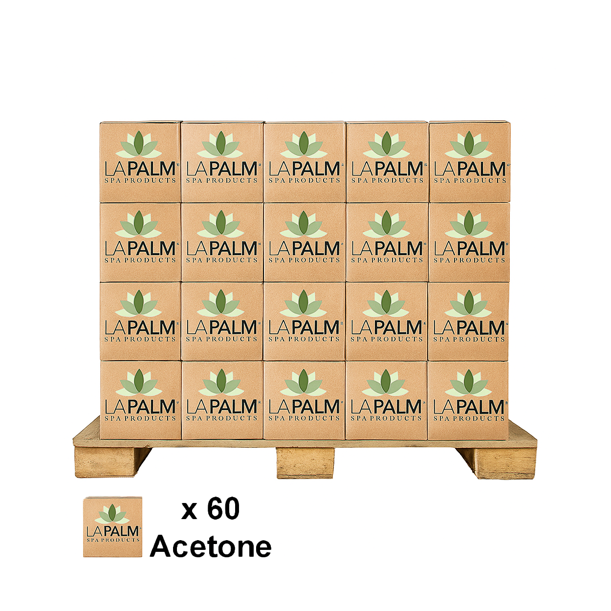 La palm acetone 4/box - 60/box per pallet (w1) - acetone