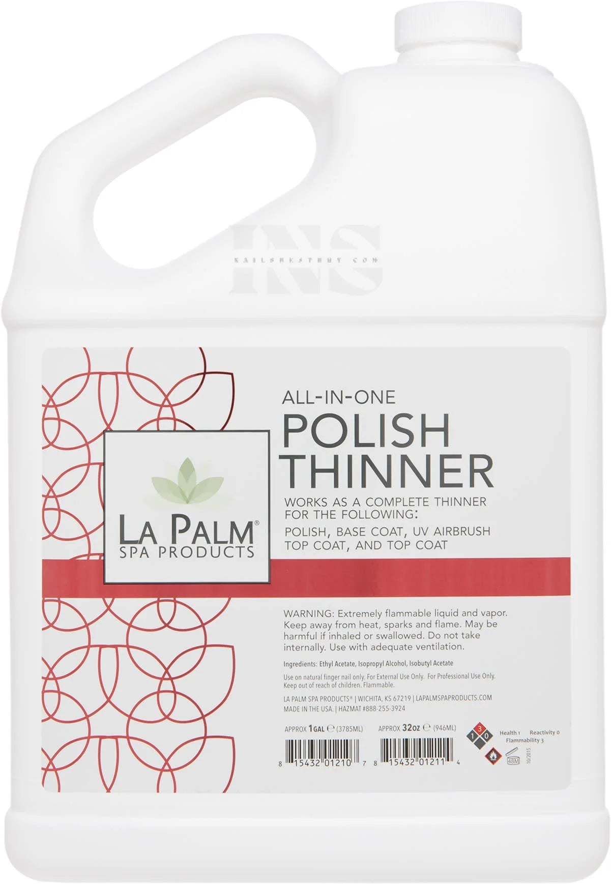 LA PALM All In One Polish Thinner Gallon - Nail Art