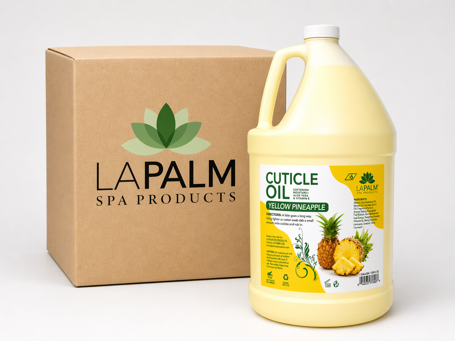 La palm cuticle oil gallon 4/box - pineapple (yellow)