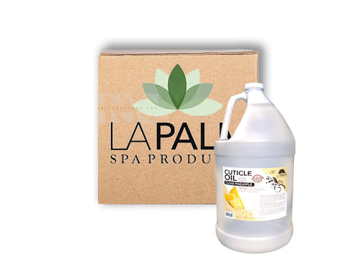 LA PALM Cuticle Oil Pineapple CLEAR Gallon 4/Box - Cuticle