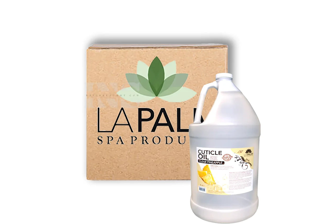 LA PALM Cuticle Oil Pineapple CLEAR Gallon 4/Box - Cuticle