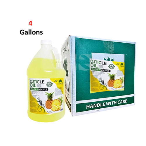 LA PALM Cuticle Oil Pineapple Yellow Gallon 4/Box