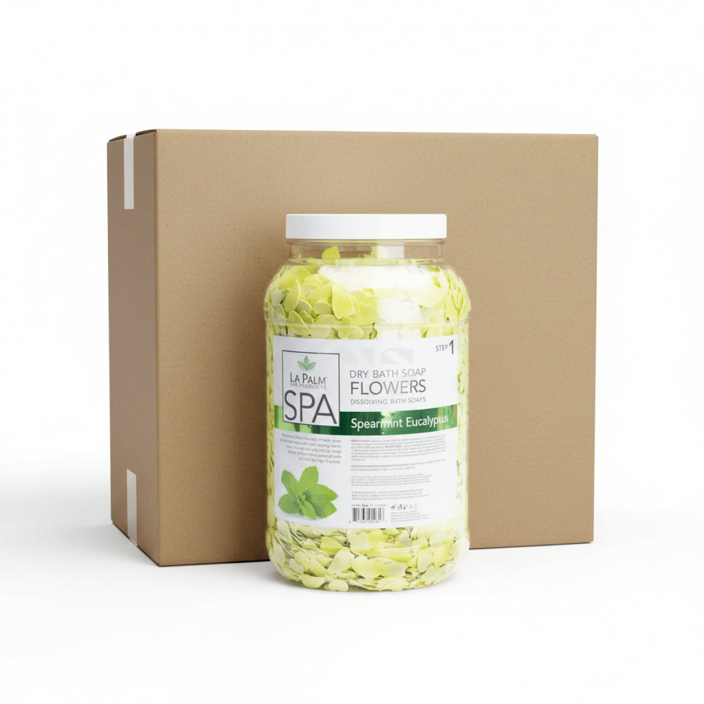 LA PALM Dry Bath Soap Flowers Gallon - Spearmint - Spa