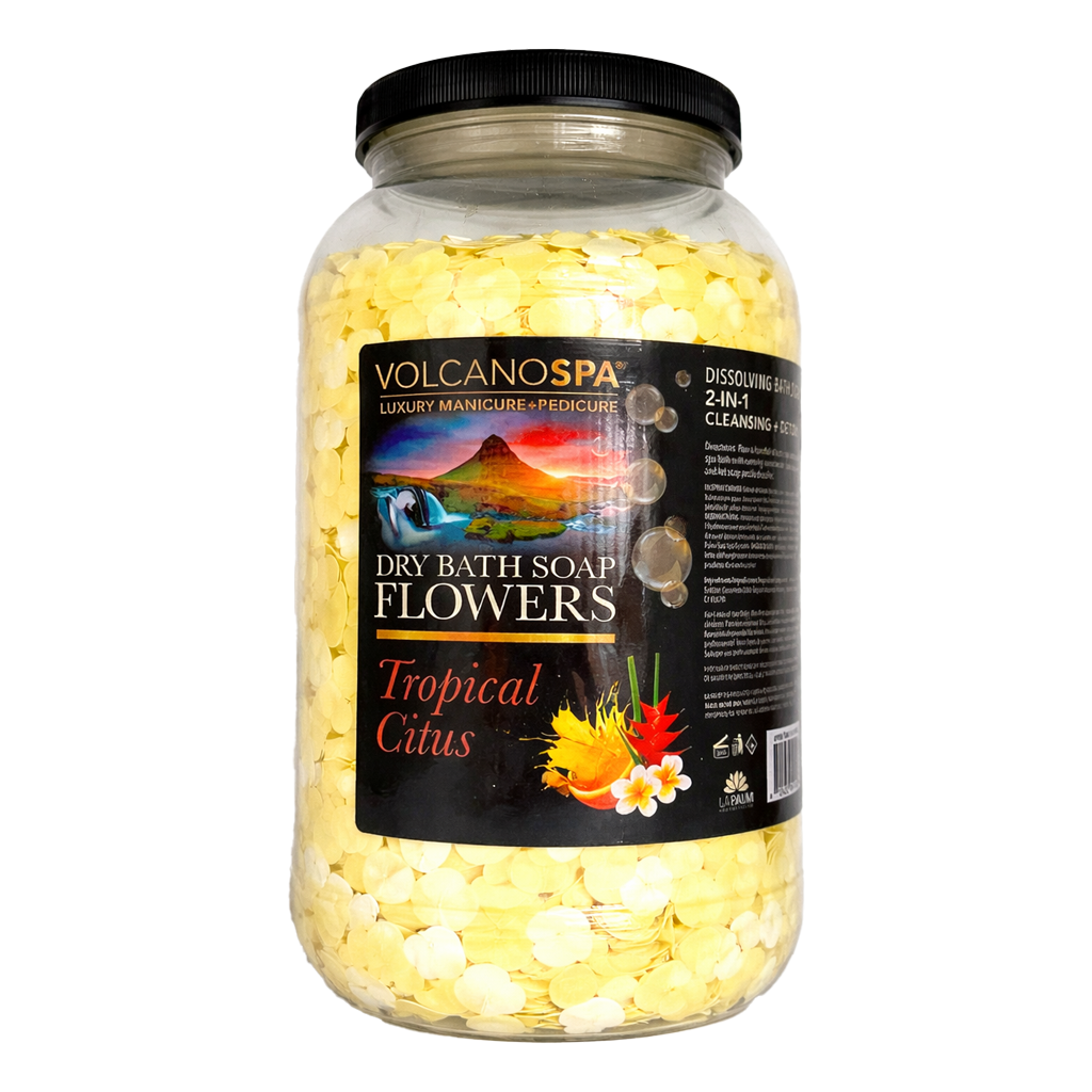 La palm dry bath soap flowers gallon single - tropical