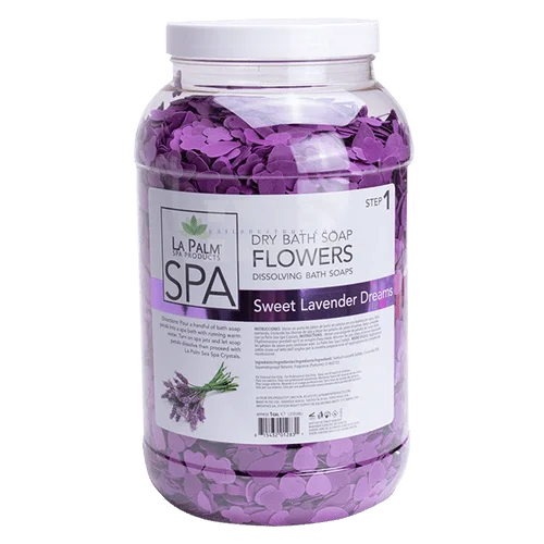 LA PALM Dry Bath Soap Flowers Gallon - Sweet Lavender Dreams