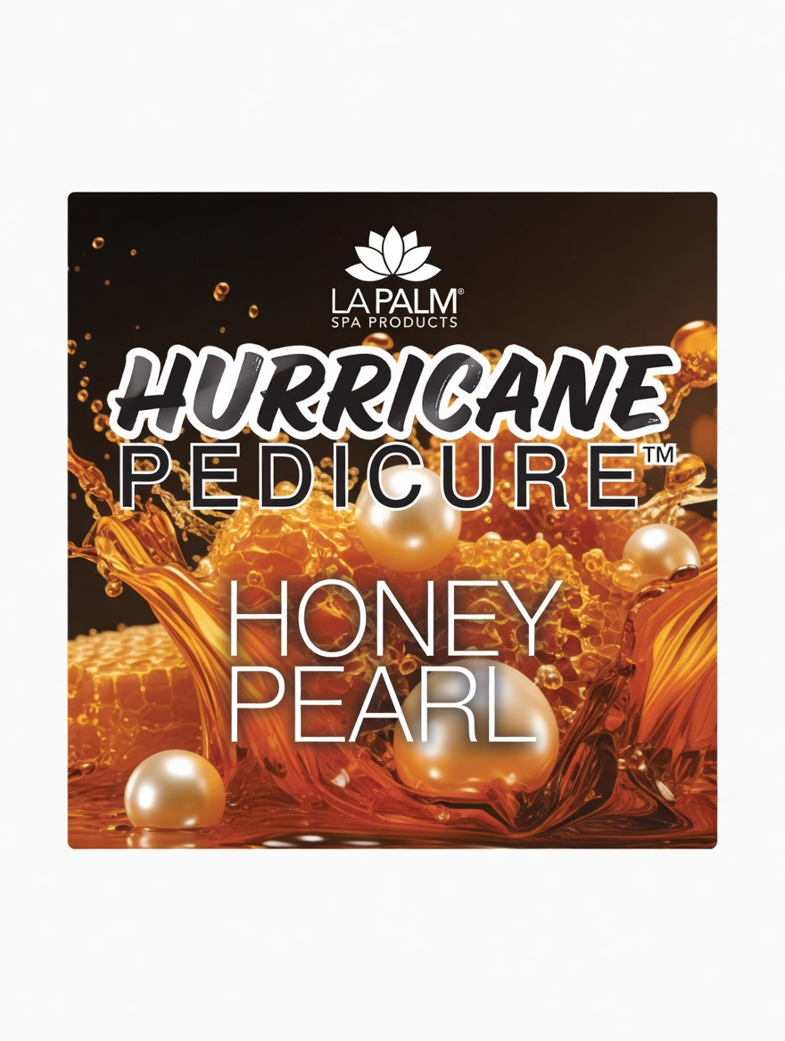 La palm hurricane 5 step pedicure honey pearl - single