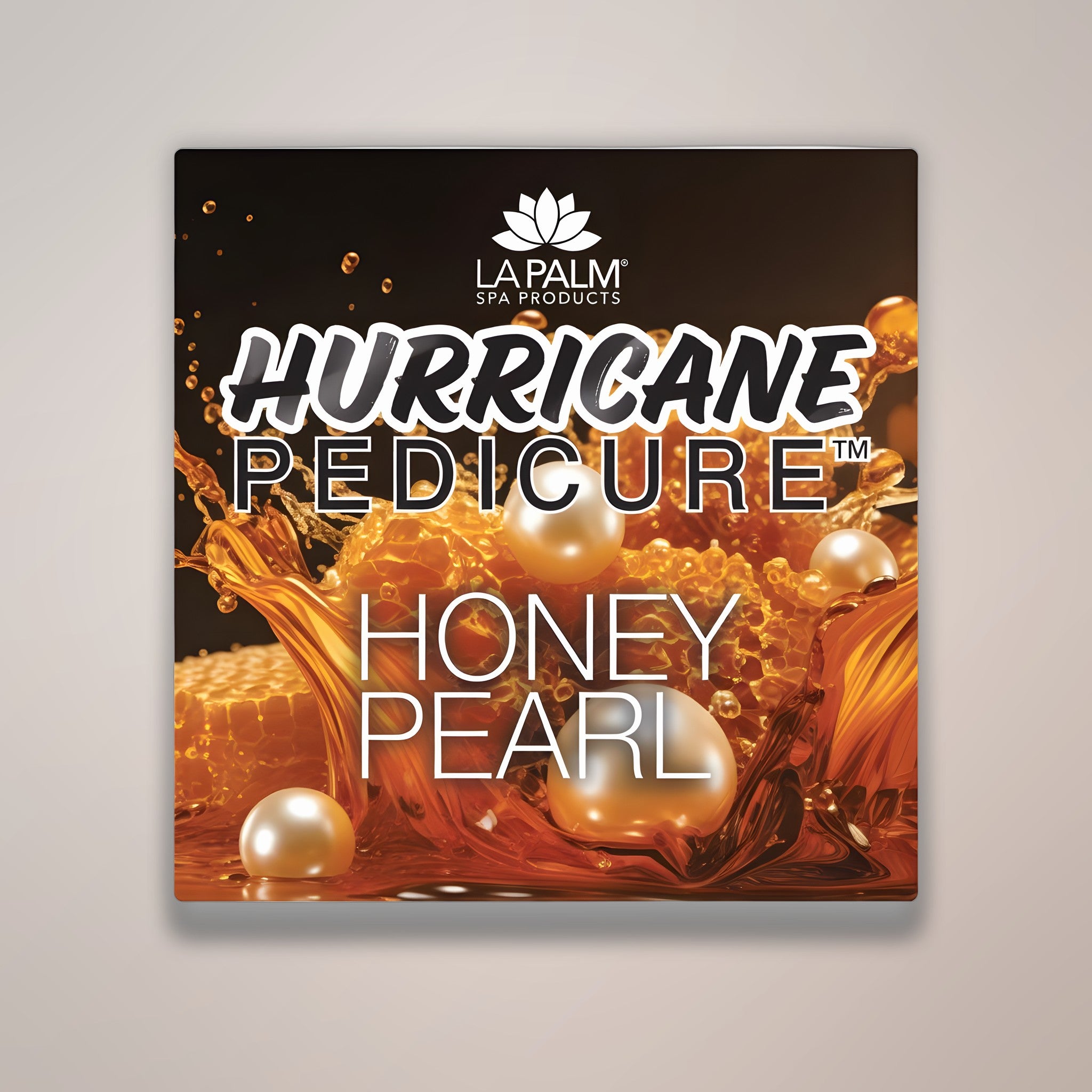 LA PALM Hurricane 5 Step Pedicure Honey Pearl - Single