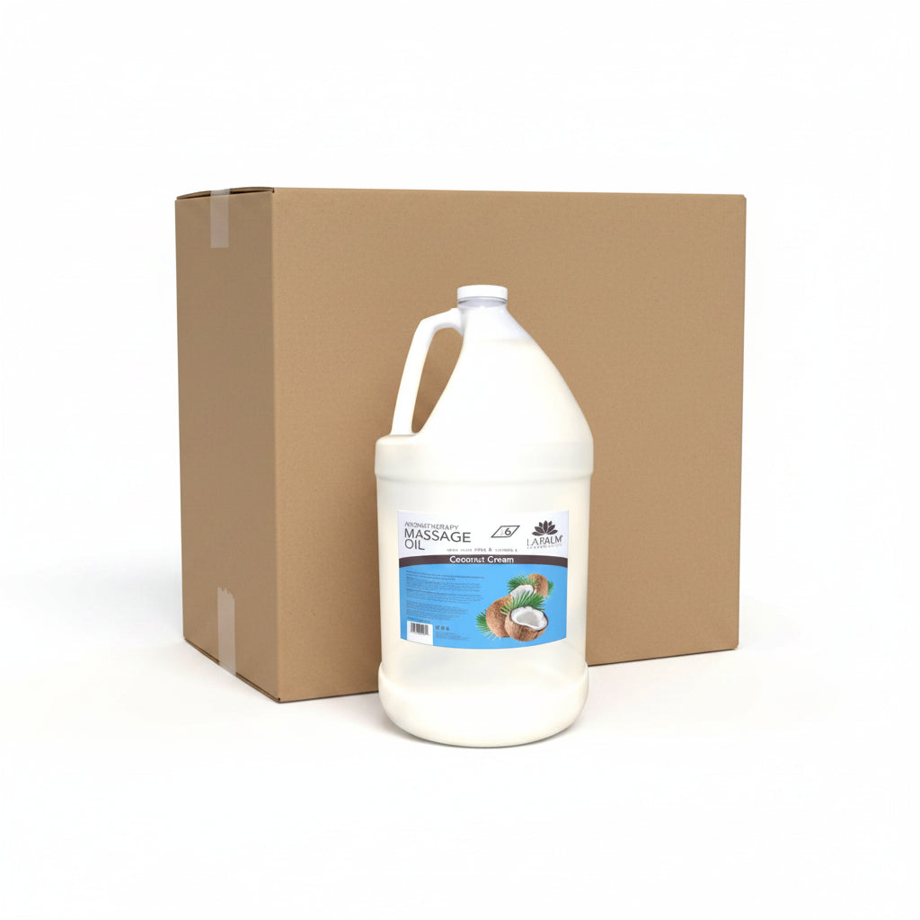 La palm massage oil gallon 4/box - coconut cream