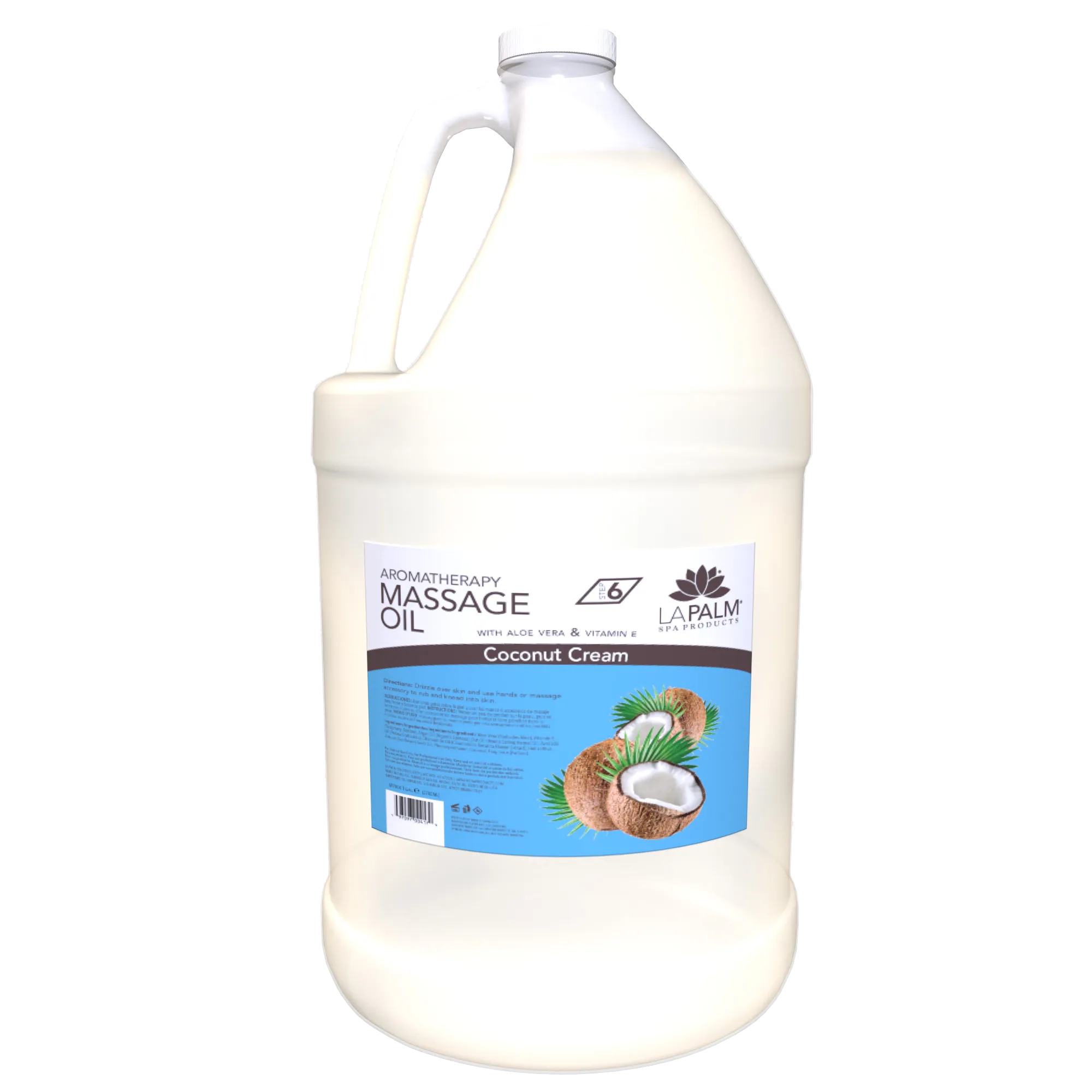 La palm massage oil gallon 4/box - coconut cream
