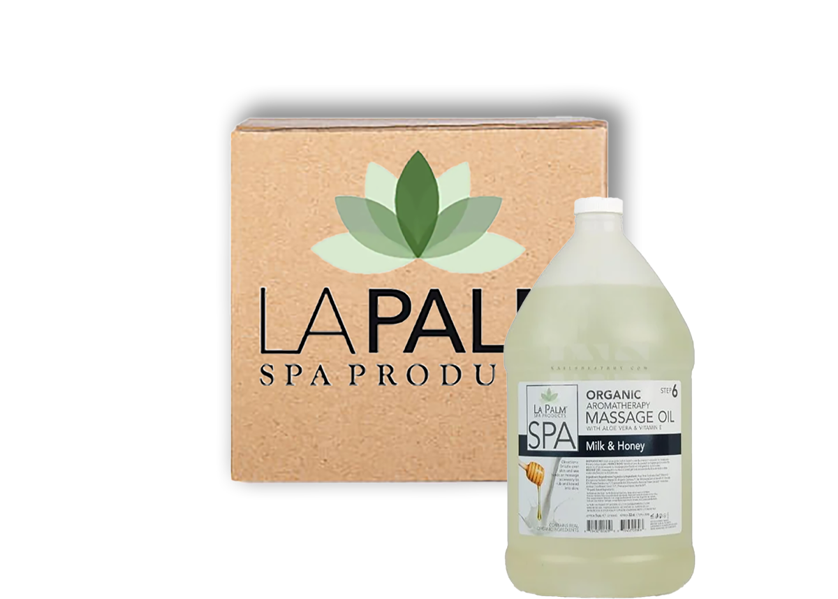 La palm massage oil gallon 4/box - milk & honey
