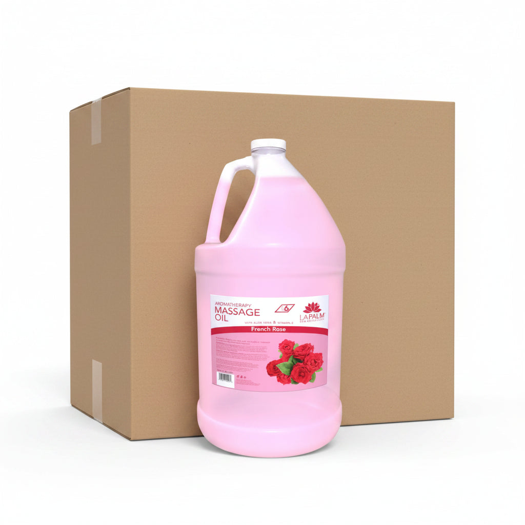 La palm massage oil gallon 4/box - mid summer rose