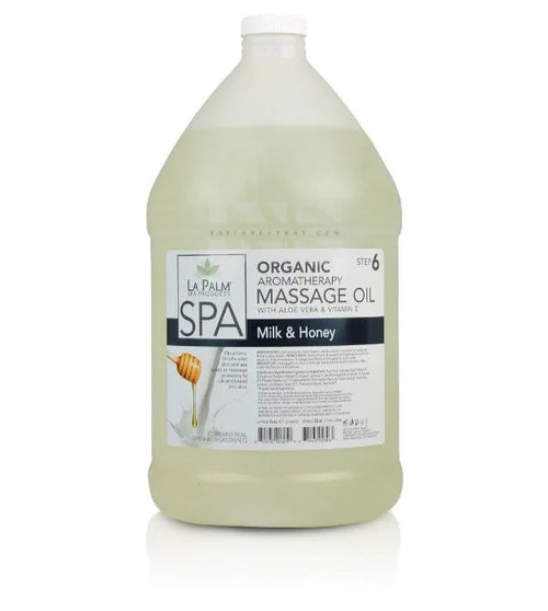 LA PALM Massage Oil Milk & Honey Gallon