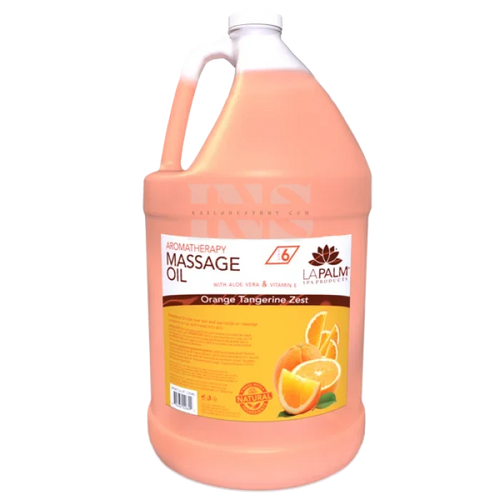 LA PALM Massage Oil Orange Tangerine Zest Gallon