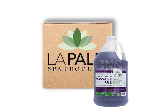 LA PALM Massage Oil Sweet Lavender Dreams Gallon 4/Box