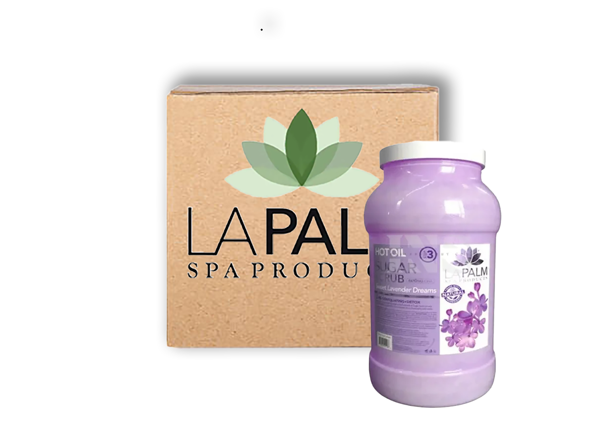La palm oil sugar scrub gallon 4/box - lavender