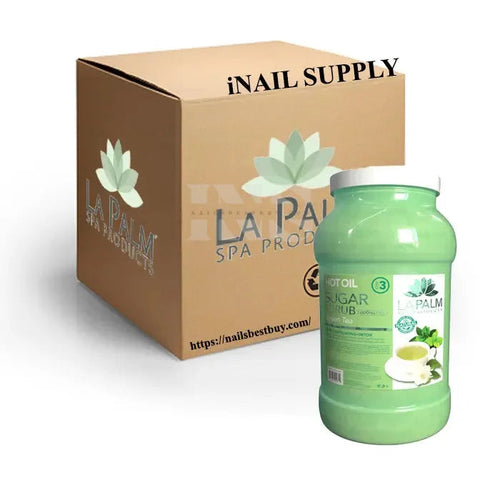 LA PALM Oil Sugar Scrub Green Tea Gallon 4/Box