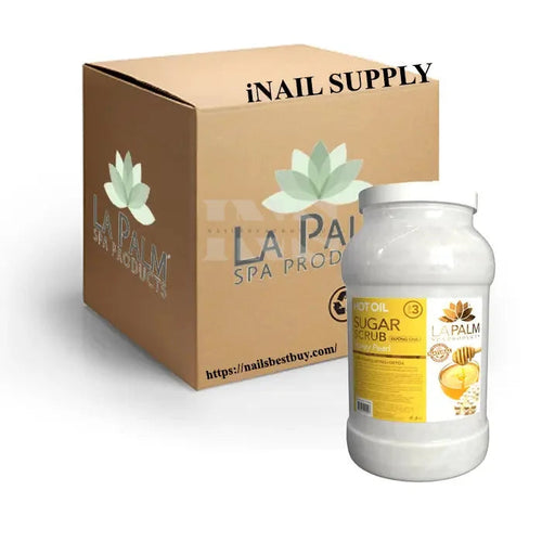 LA PALM Oil Sugar Scrub Honey Pearl 4 Gallon/Box