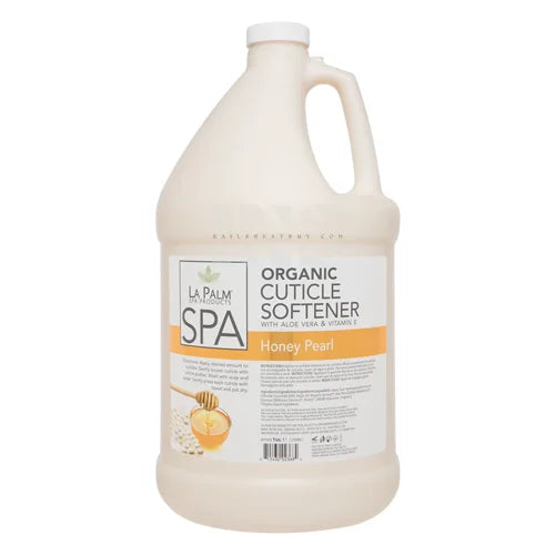 LA PALM Organic Cuticle Softener Honey Pearl Gallon