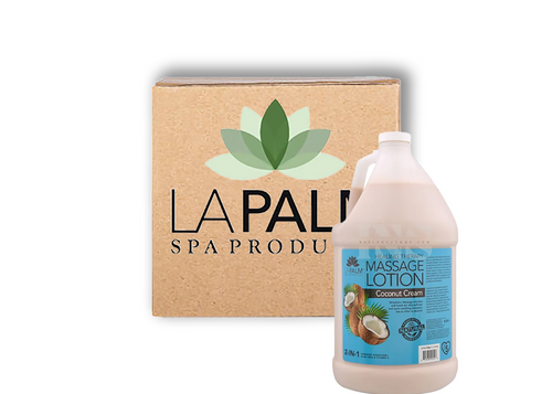 LA PALM Organic Healing Lotion Coconut Cream Gallon 4/Box