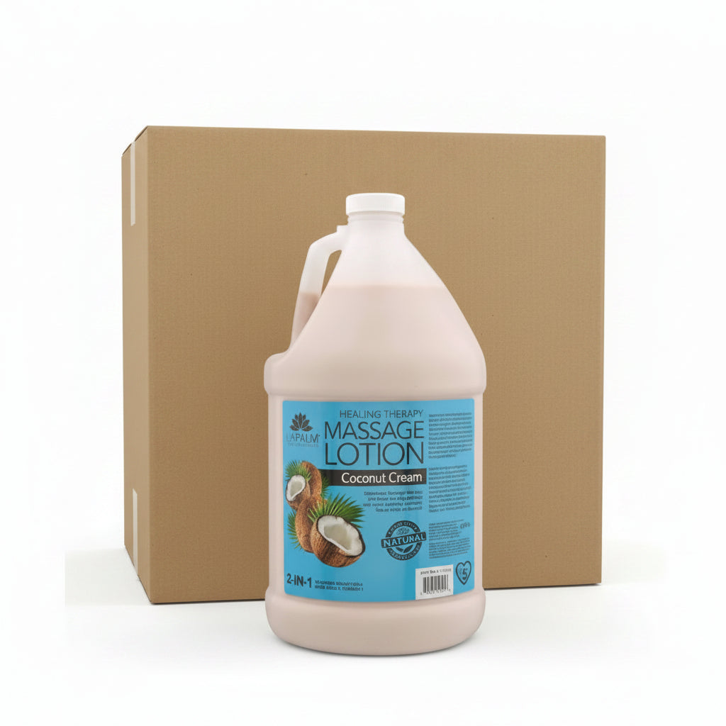 La palm organic healing lotion gallon 4/box - coconut cream