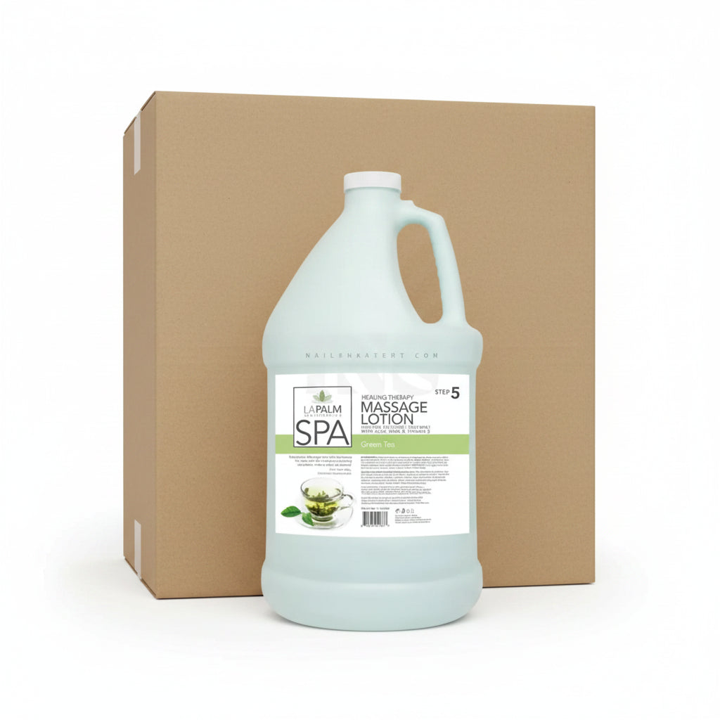 LA PALM Organic Healing Lotion Green Tea Gallon 4/Box -