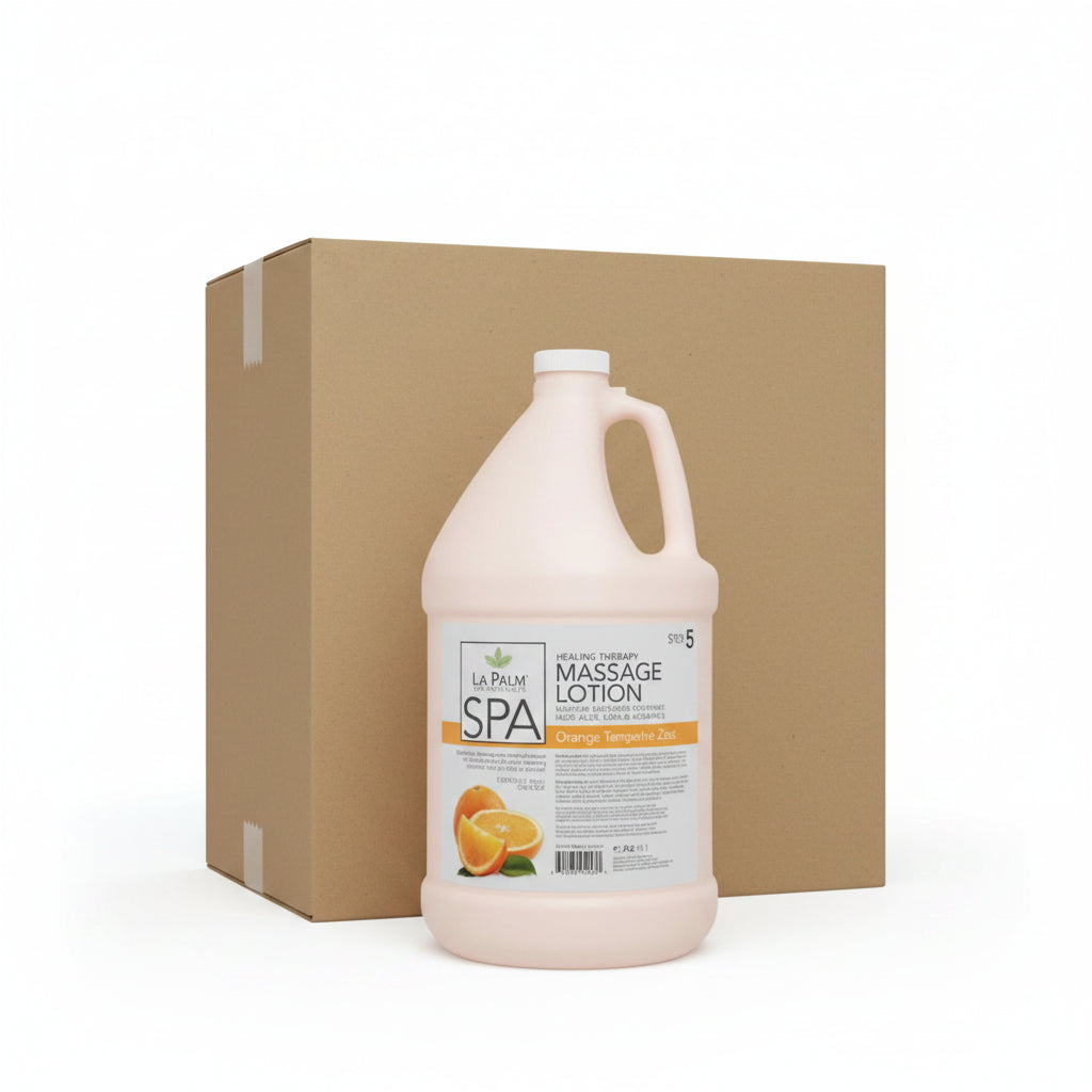 LA PALM Organic Healing Lotion Orange Tangerine Zest Gallon