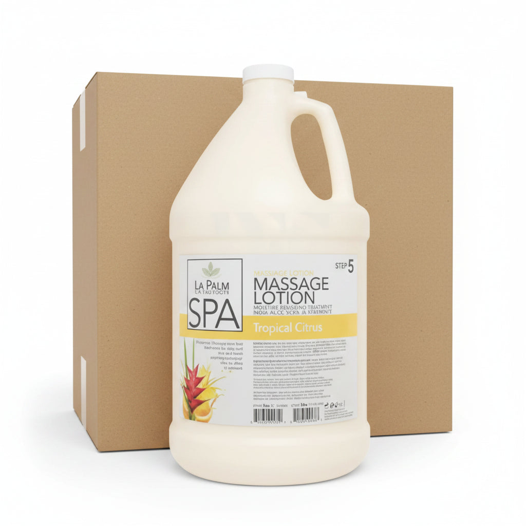 LA PALM Organic Healing Lotion Tropical Citrus Gallon 4/Box