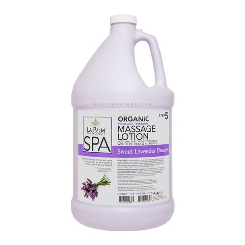 LA PALM Organic Healing Lotion Lavender Gallon 4/Box