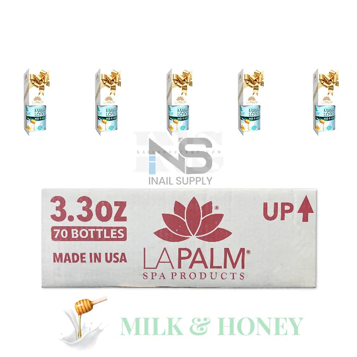 LA PALM Organic Healing Lotion Milk & Honey 3.3 oz 70/BOX -