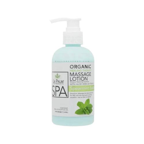LA PALM Organic Healing Lotion Mint & Eucalyptus 8 oz -