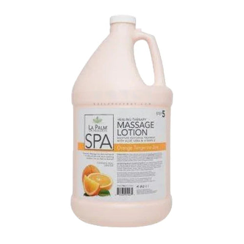 LA PALM Organic Healing Lotion Orange Tangerine Zest Gallon