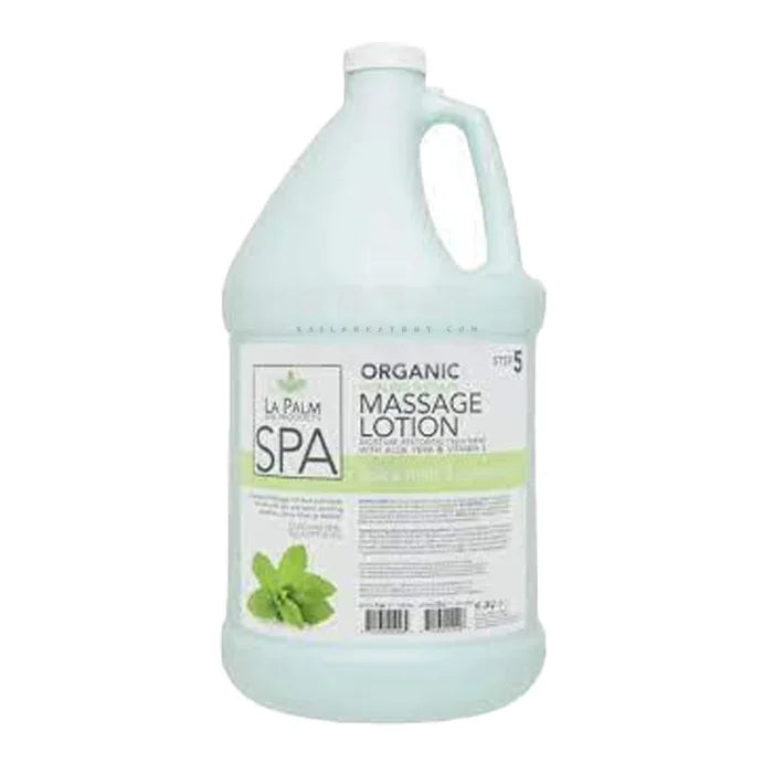 LA PALM Organic Healing Lotion Spearmint Eucalyptus Gallon