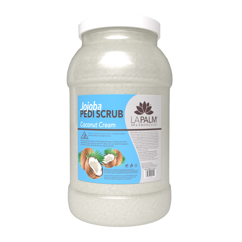 La palm pedi scrub gel gallon 4/box - coconut cream