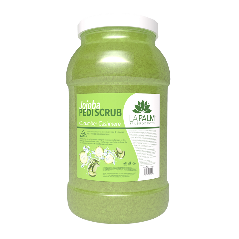 La palm pedi scrub gel gallon 4/box - cucumber cashmere