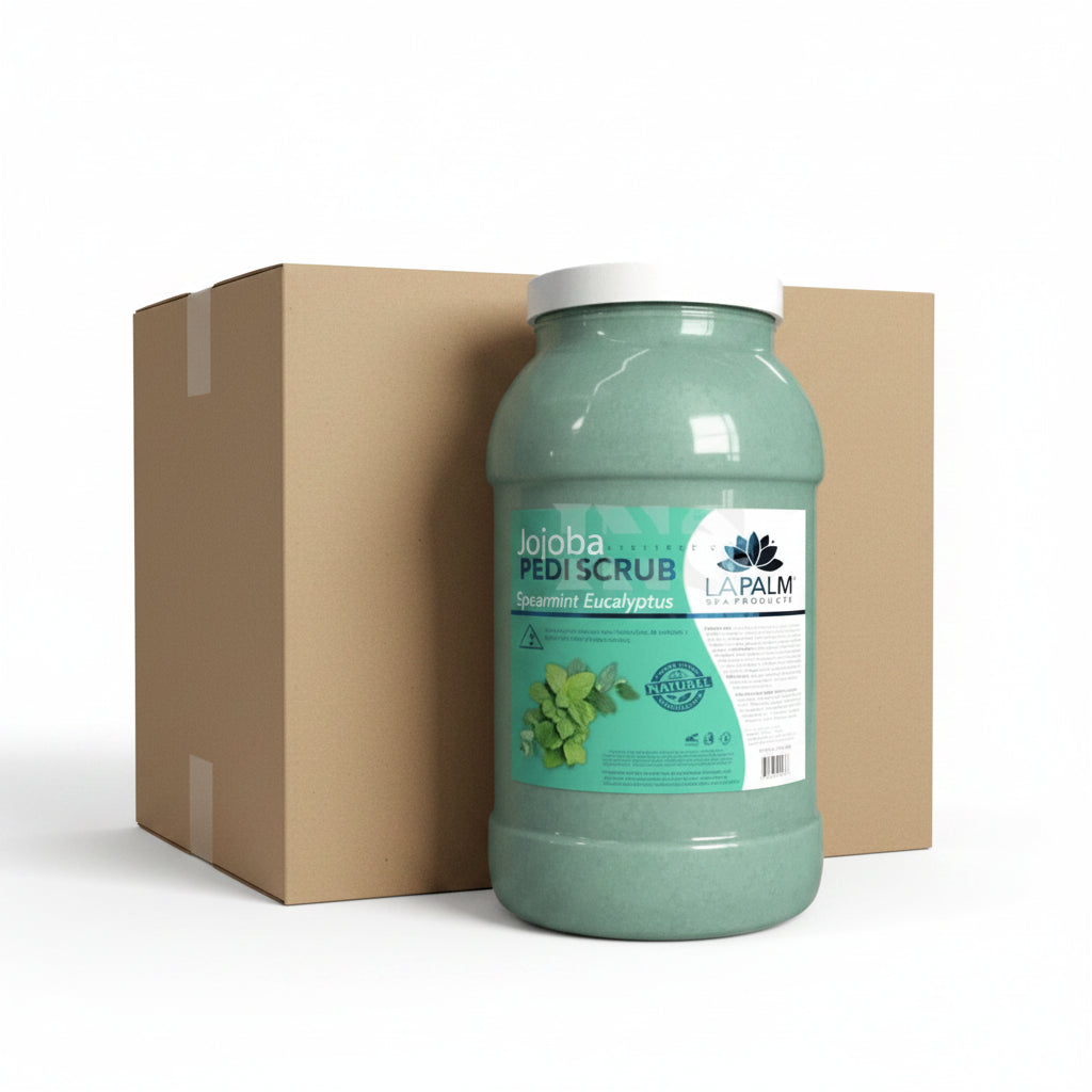 LA PALM Pedi Scrub Gel Spearmint Eucalyptus Gallon - Spa