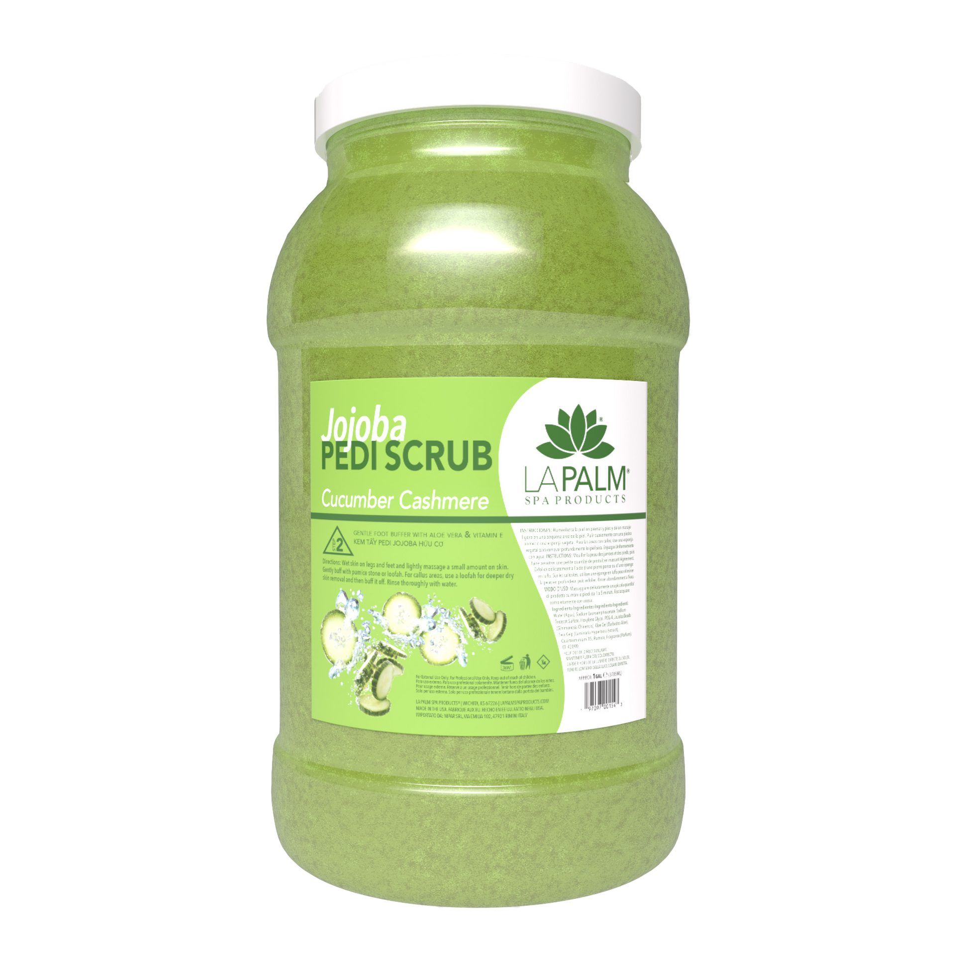 La palm pedi scrub gel gallon single - cucumber cashmere