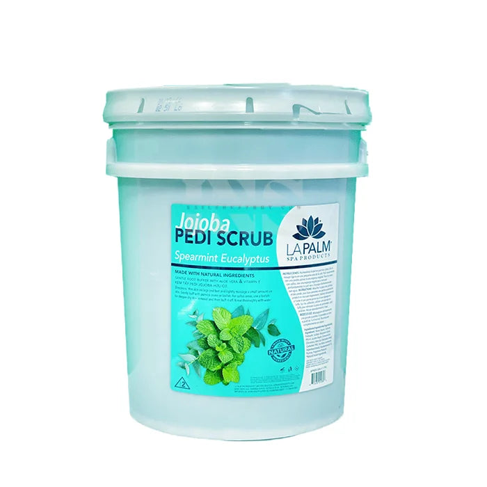 LA PALM Pedi Scrub Gel Spearmint Eucalyptus Bucket - Spa