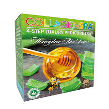 La palm pedicure tray 24/box - aloe vera