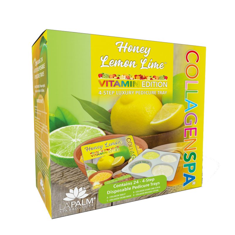La palm pedicure tray 24/box - lemon lime