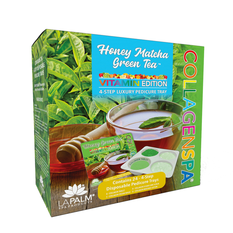 La palm pedicure tray 24/box - matcha green