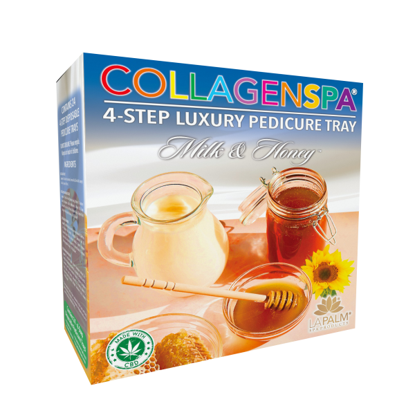 La palm pedicure tray 24/box - milk & honey
