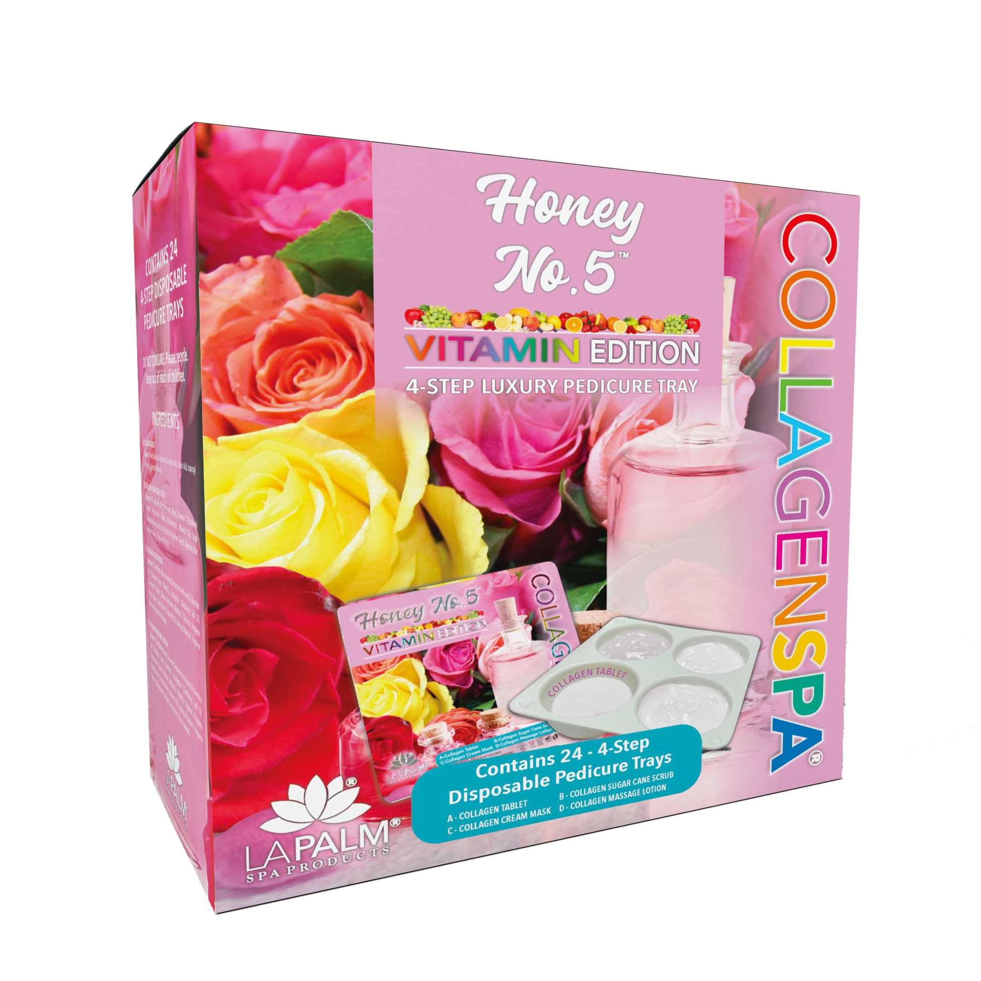 La palm pedicure tray 24/box - no. 5