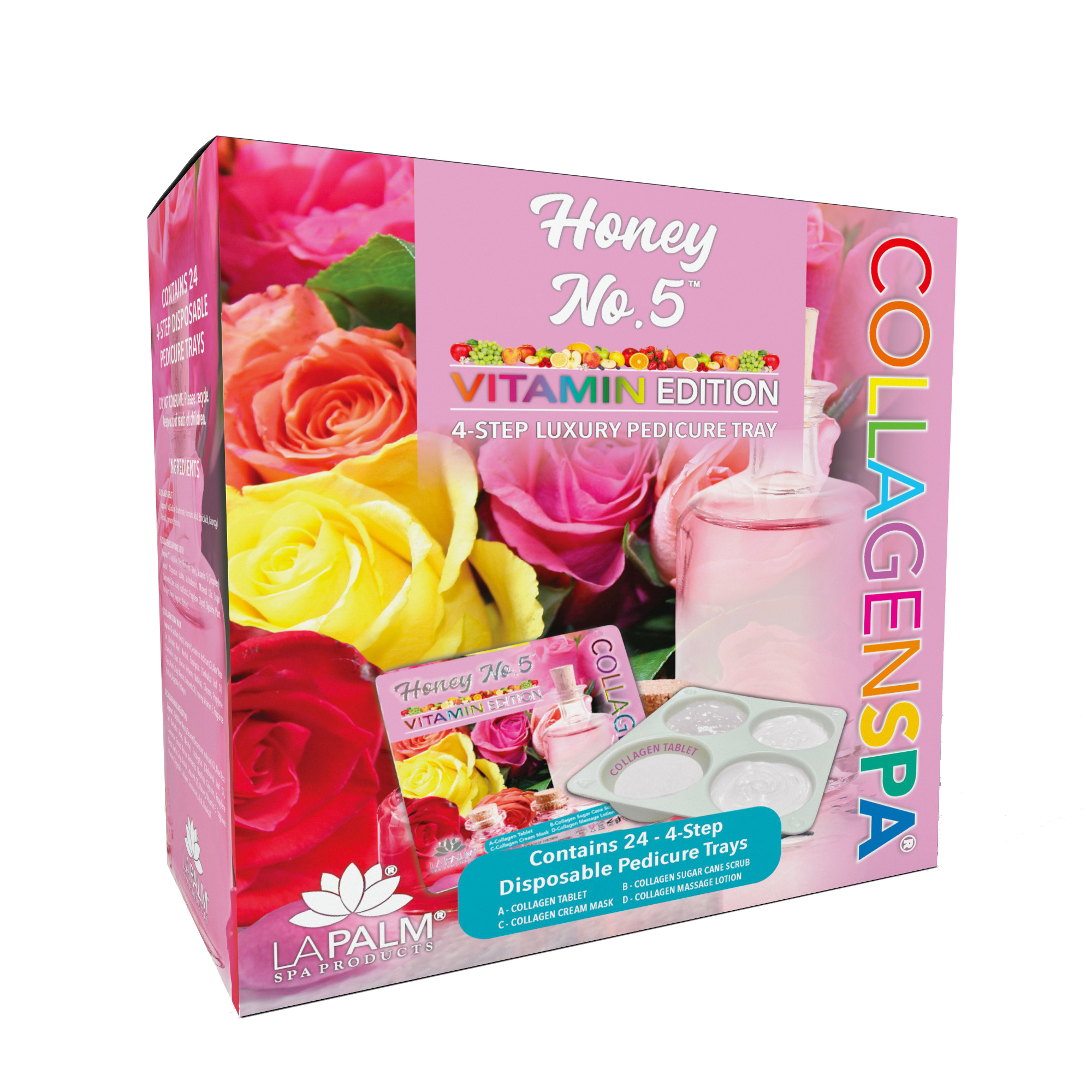 La palm pedicure tray 24/box - no. 5