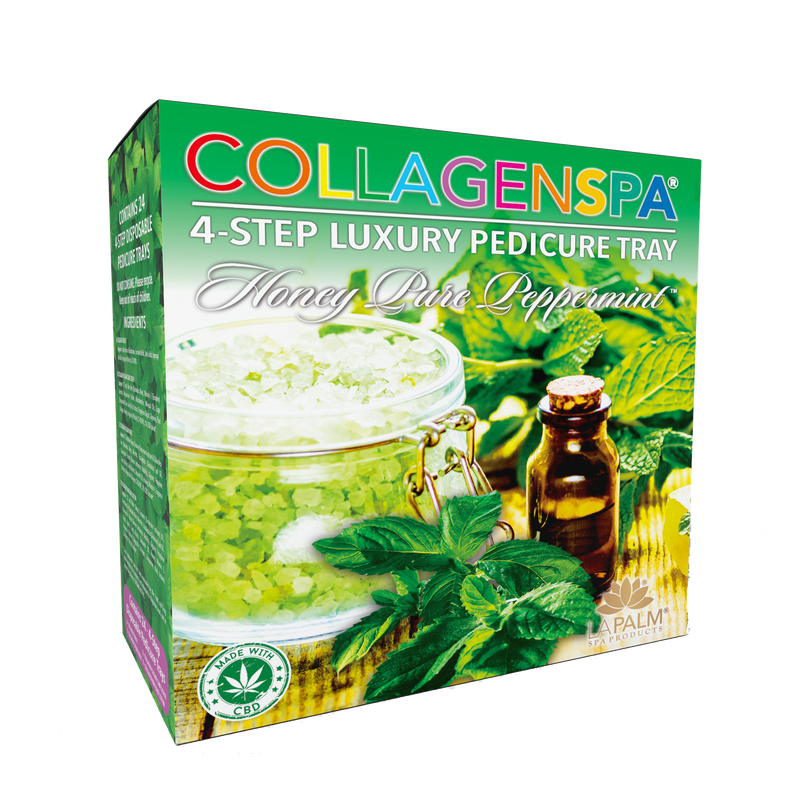 La palm pedicure tray 24/box - pure peppermint