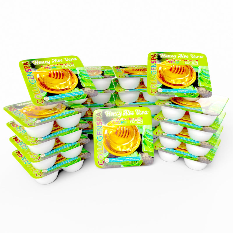 La palm pedicure tray 96/case - aloe vera