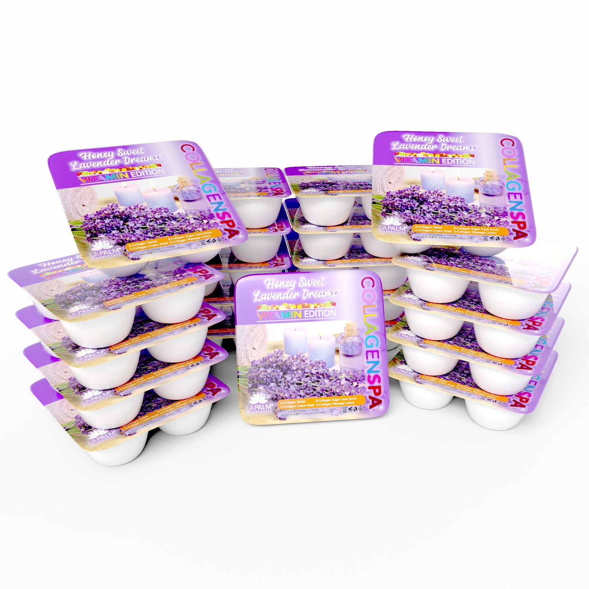 La palm pedicure tray 96/case - lavender