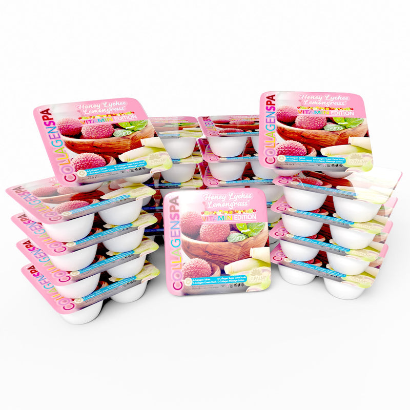 La palm pedicure tray 96/case - lychee lemongrass