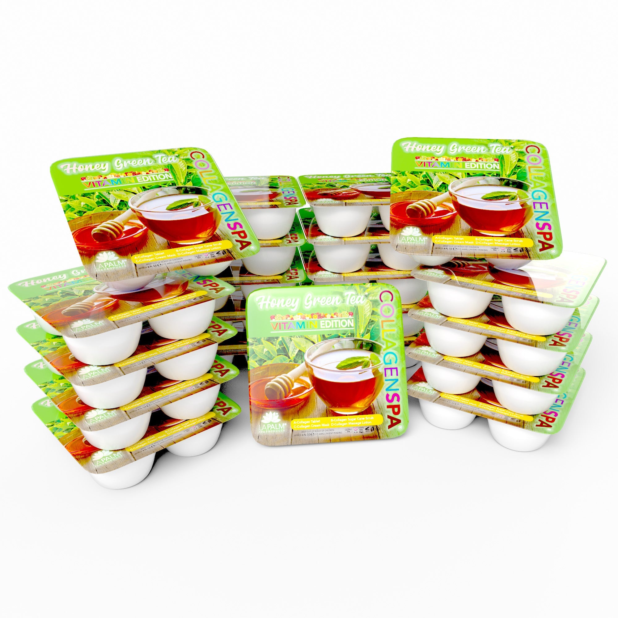 La palm pedicure tray 96/case - matcha green