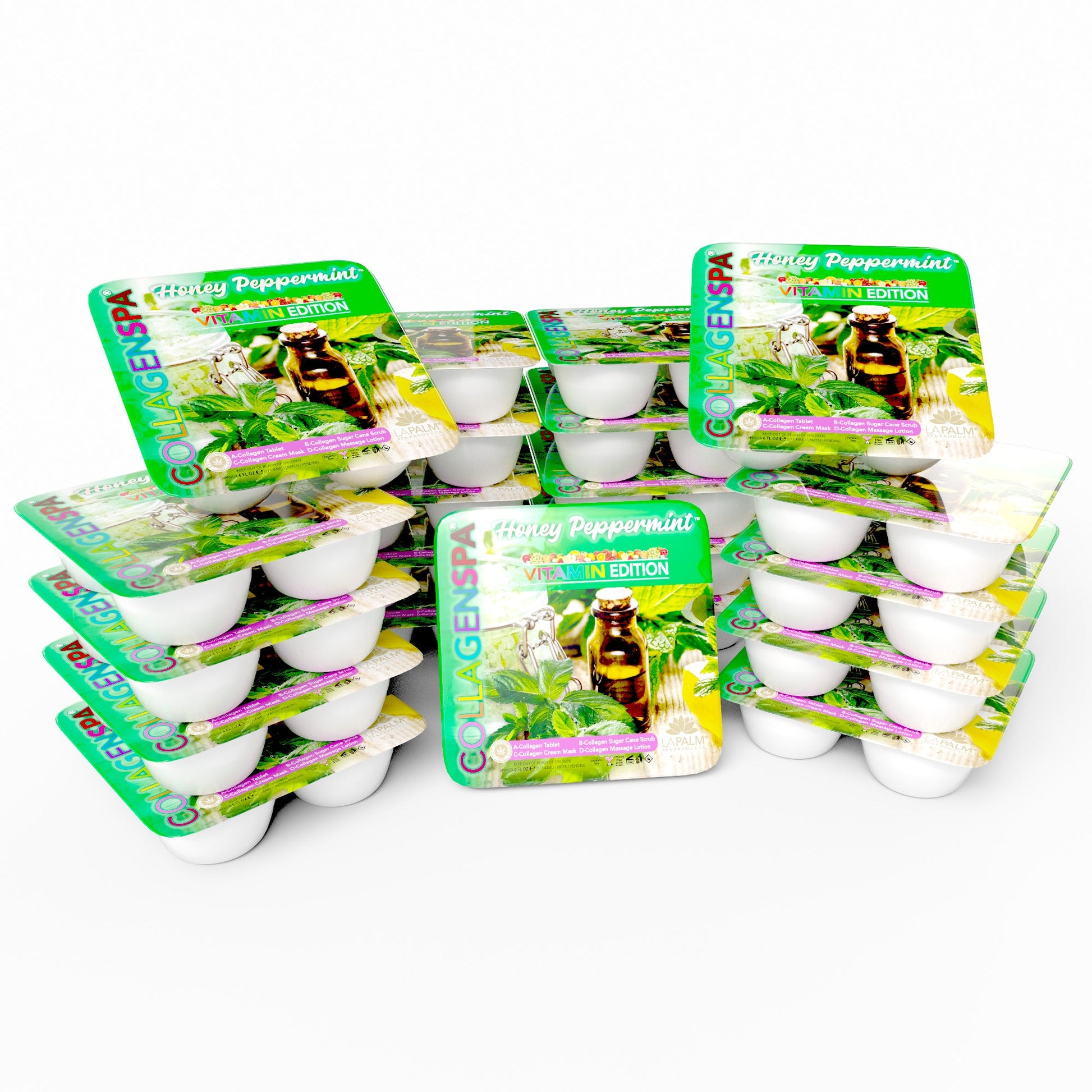 La palm pedicure tray 96/case - pure peppermint